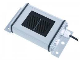 Photo of a small reference cell sensor mounted on its bracket